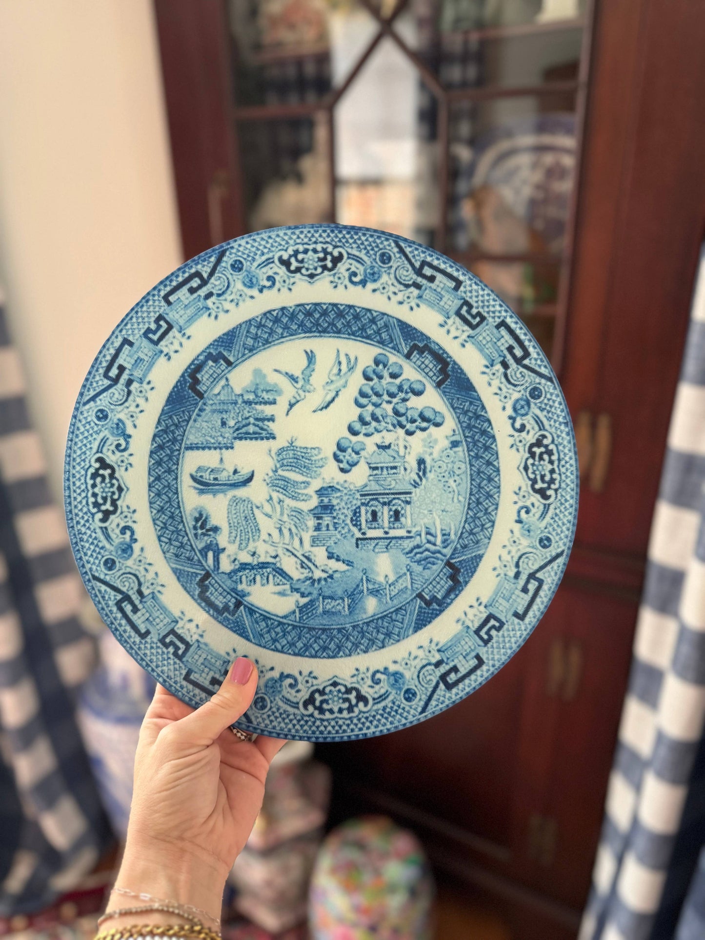 Grandmillennial China Plate Cutting Board