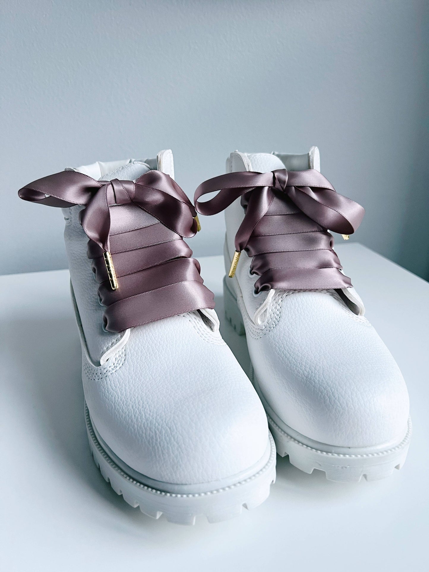 Nougat Mauve Silk - Shoelaces