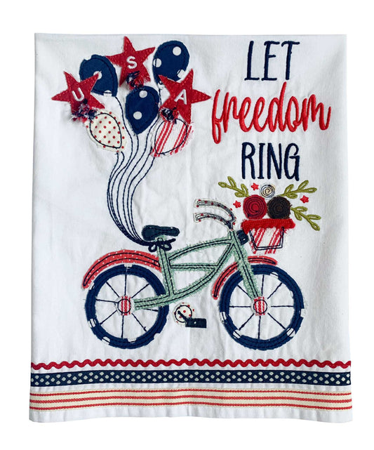 Let Freedom Ring Tea Towel - Fourth of July