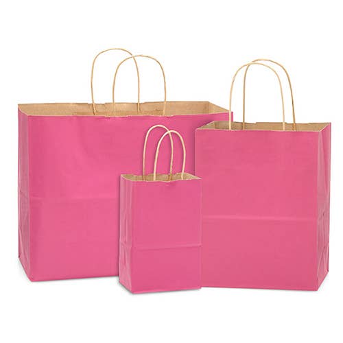 Recycled Kraft Color Paper Retail Shopping Bags