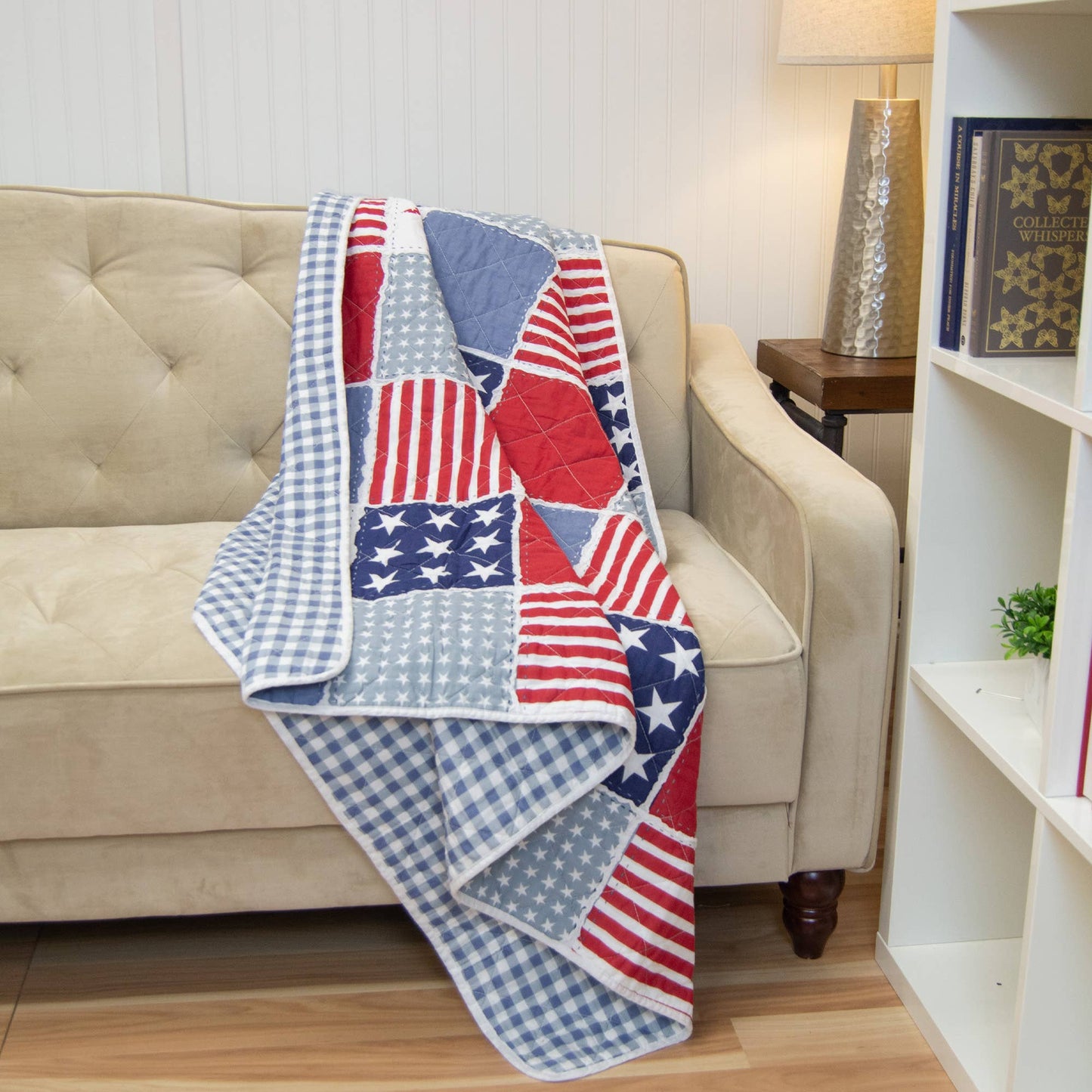 Star & Stripe Americana Cotton Throw