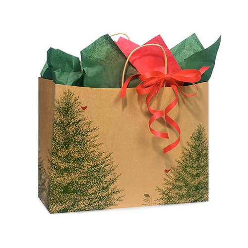Evergreen Tree Christmas Paper Gift Bags