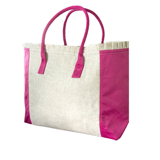 Linen Weekender Tote