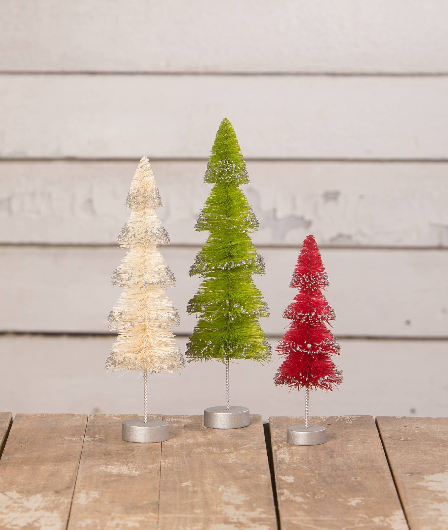 Christmas Layered Bottle Brush Trees