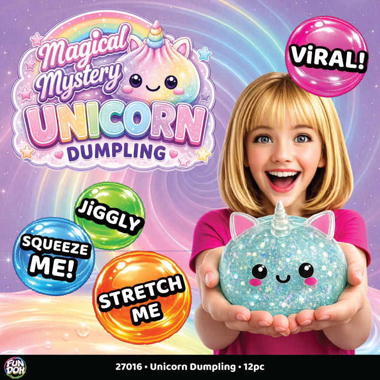 Fun Doh Unicorn Mystery Dumpling Squishy Toy