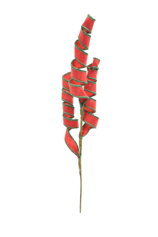 Red Twirled Tree Pick