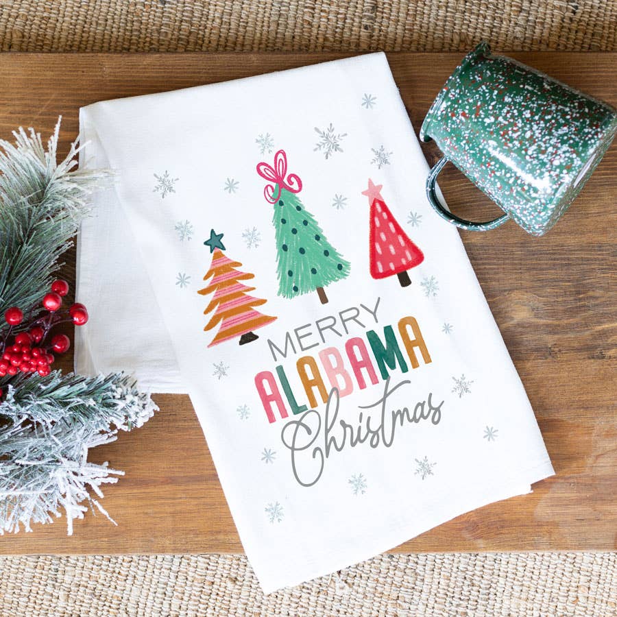 State Products, Kitchen Towel, Christmas Decor, Custom Towel