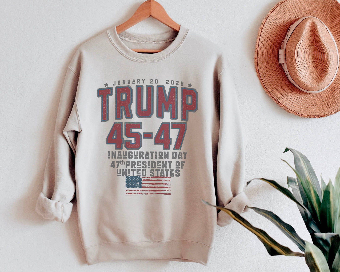 TRUMP Inauguration Day 2025 Sweatshirt, Trump 45 47 Shirt