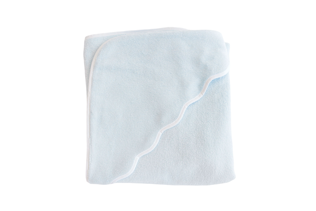 Hooded Towel - Blue Terry