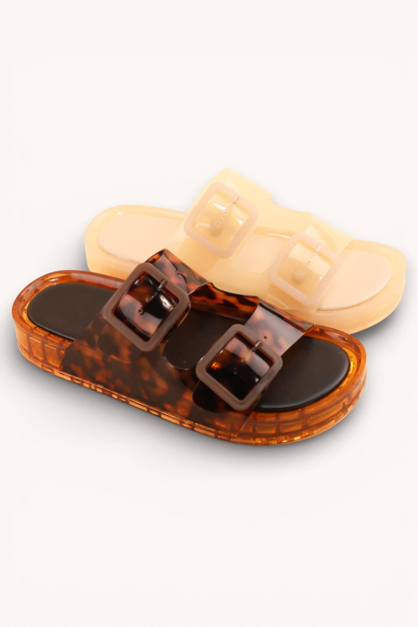 JELLYBEE FLEXIBLE DOUBLE STRAP CHUNKY BUCKLE- Leopard