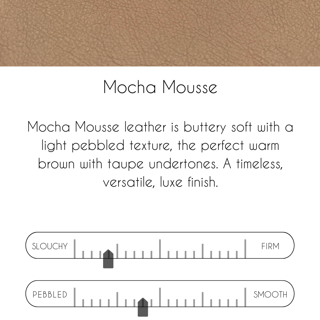 Caroline Crossbody Bag in Mocha Mousse Leather | Upcycled LV