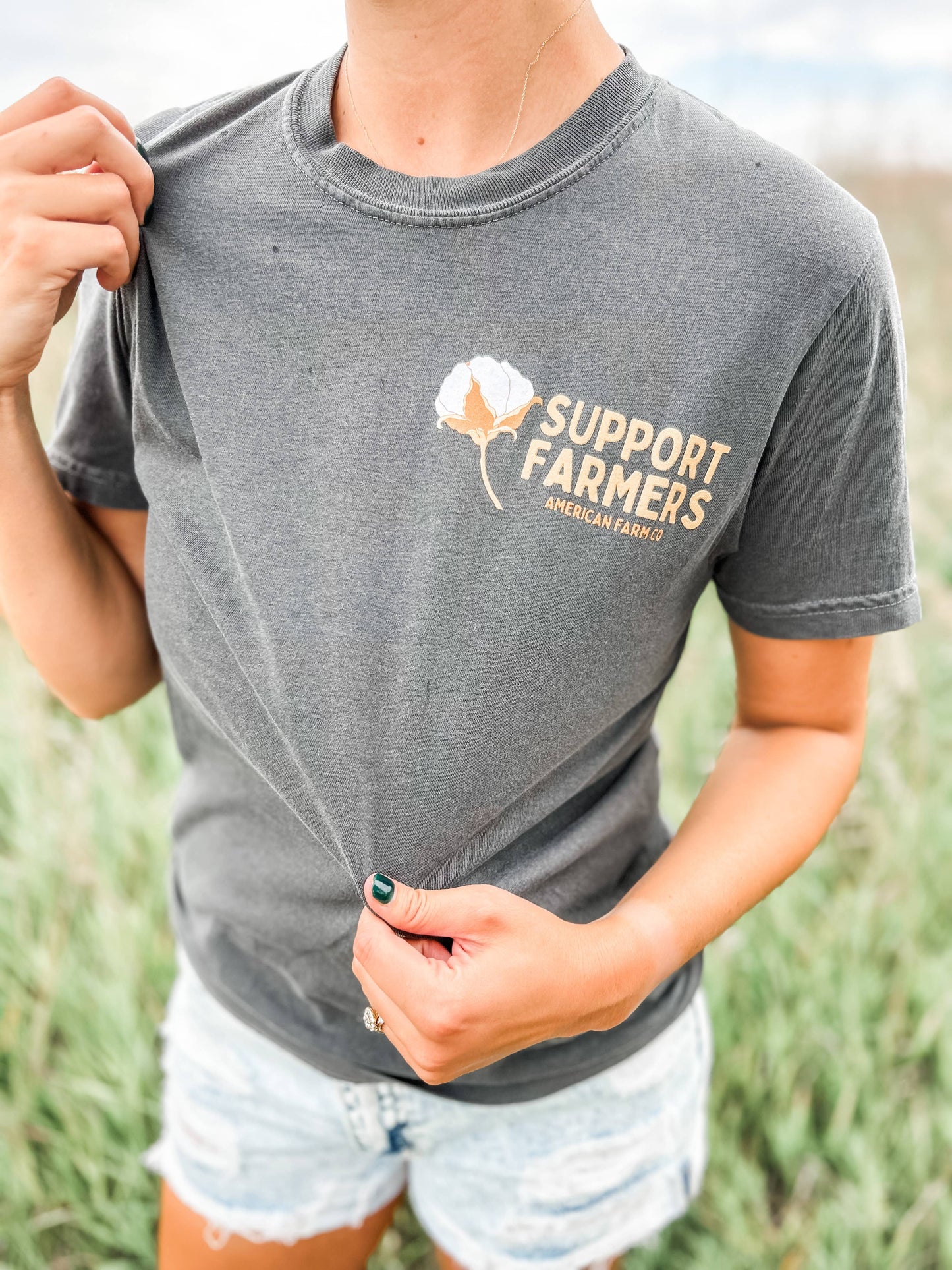 Western ‘Support Farmers’ Cotton Graphic Tee