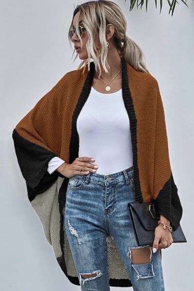 Color Block Cardigan