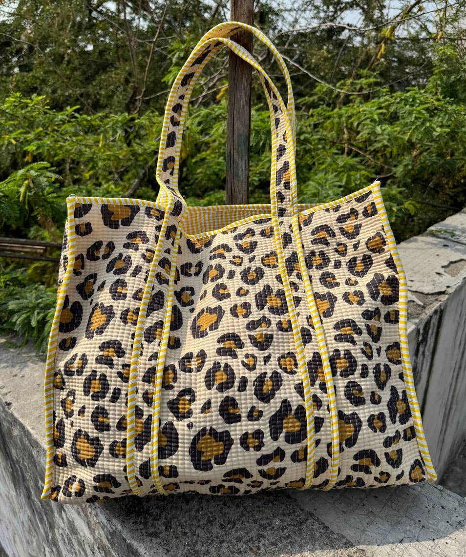 Beach Tote Bag Designer Indian Cotton Bag Quilted Women Bags