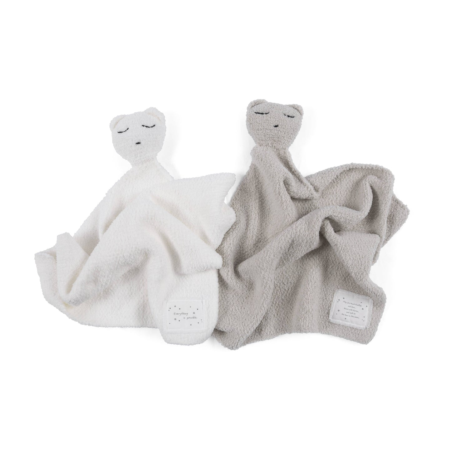 "Angels are watching" Bear Baby Lovey Blanket