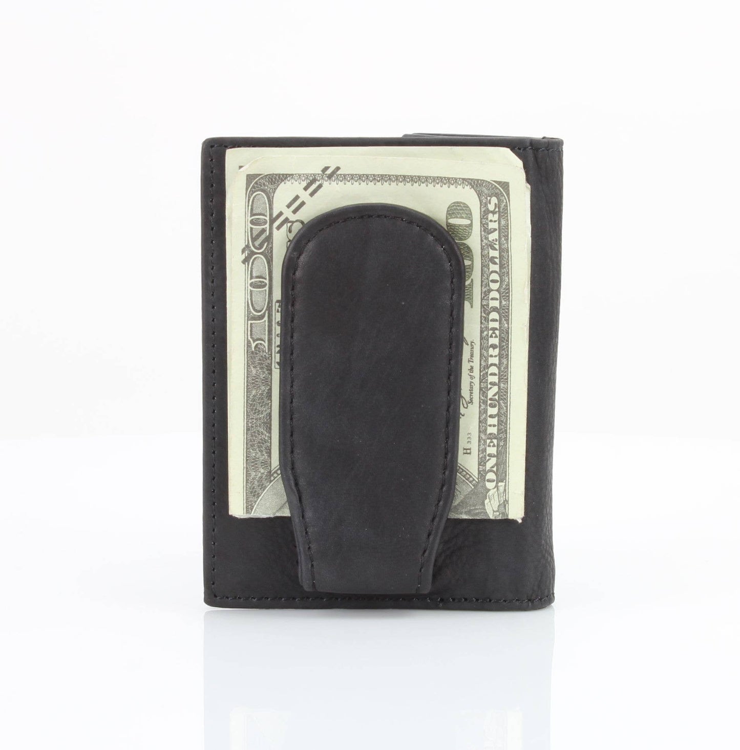 American Bison Oil Pull Up Magnetic Money Clip Card Case 157