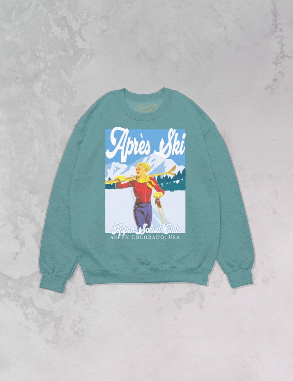 Apres Ski, Aspen Social Club Oversized 90's Sweatshirt