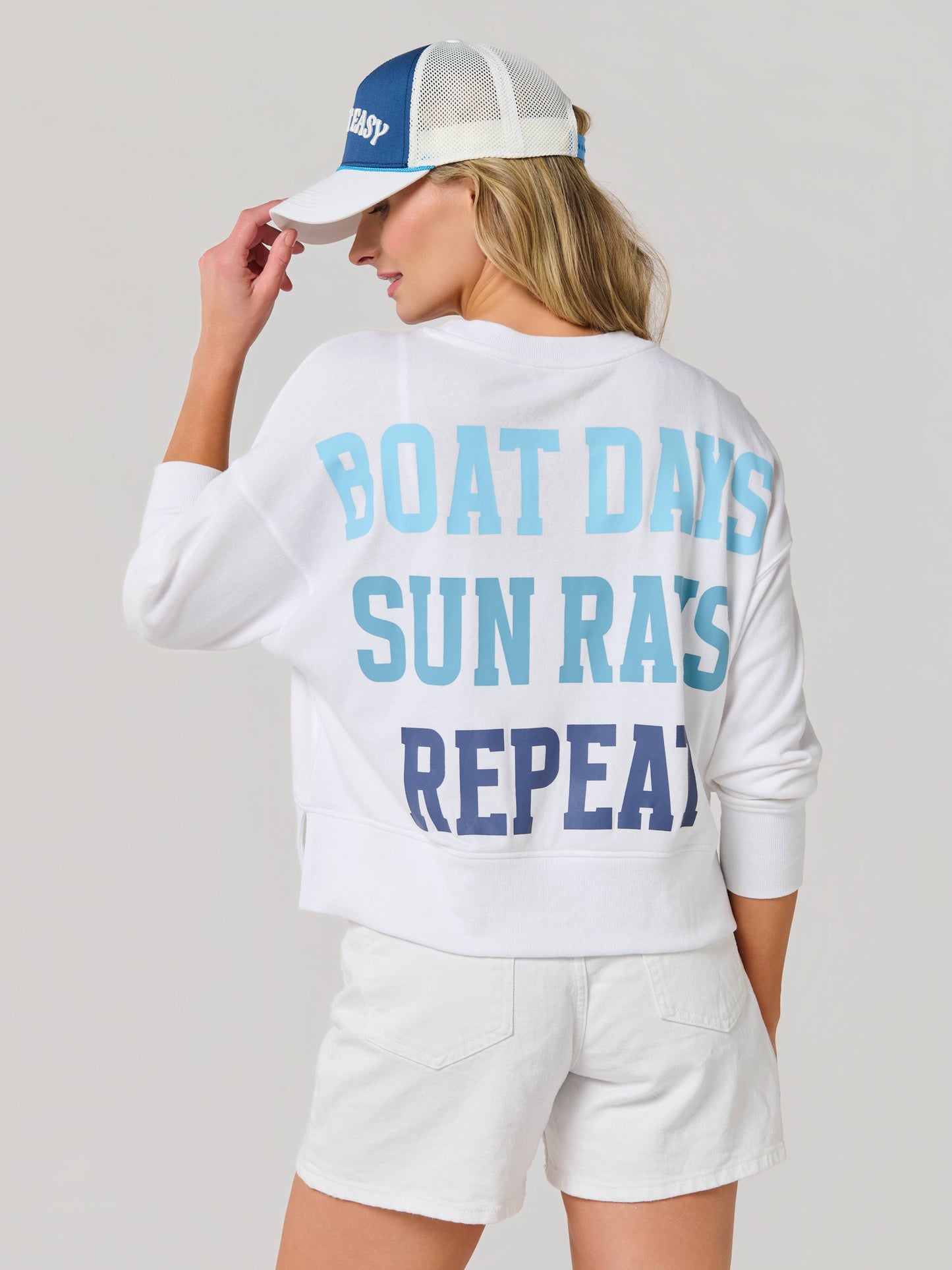 "BOAT DAYS, SUNRAYS, REPEAT" SWEATSHIRTS