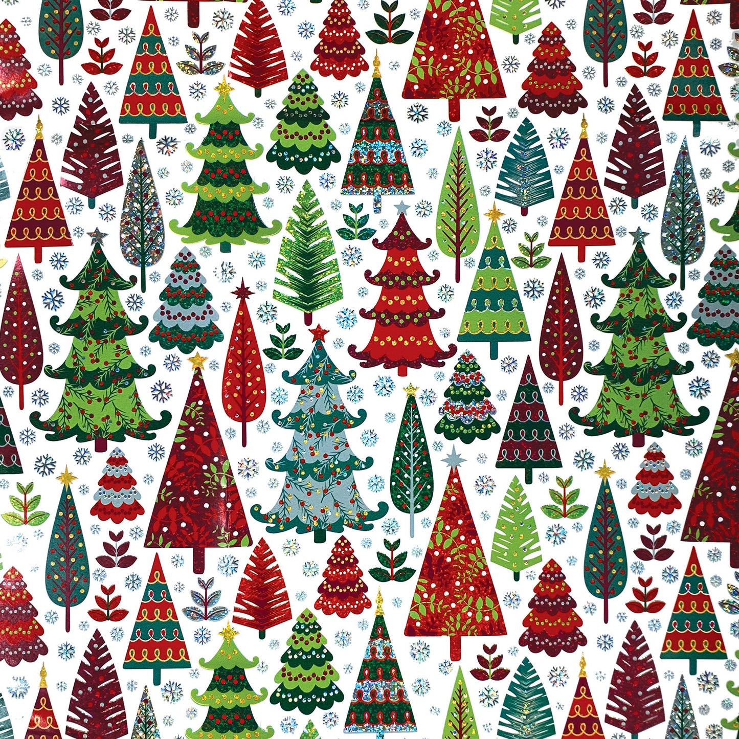 Holographic Trees Wrap - Jumbo