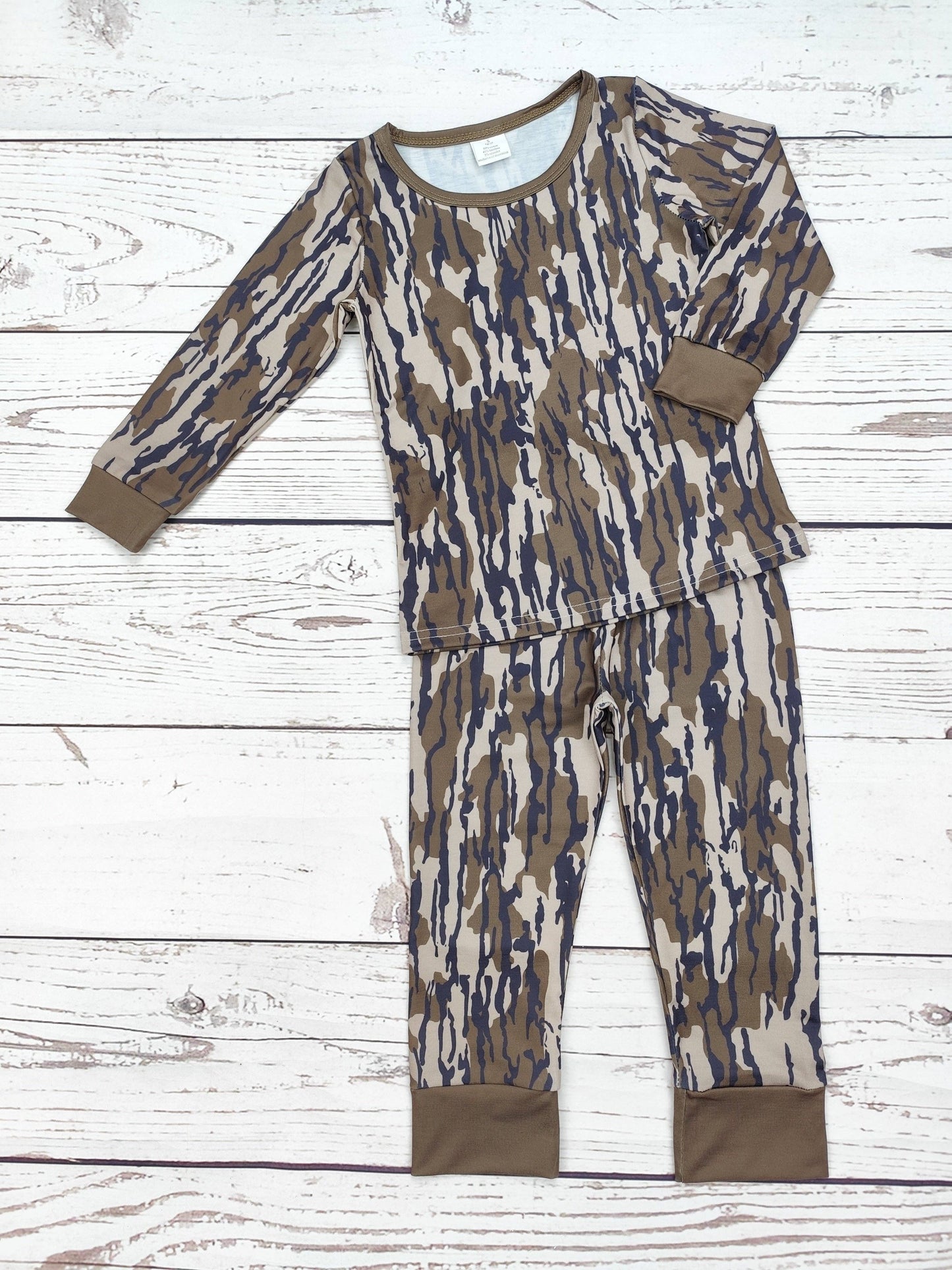 Kids Camouflage Print Sleepwear Set