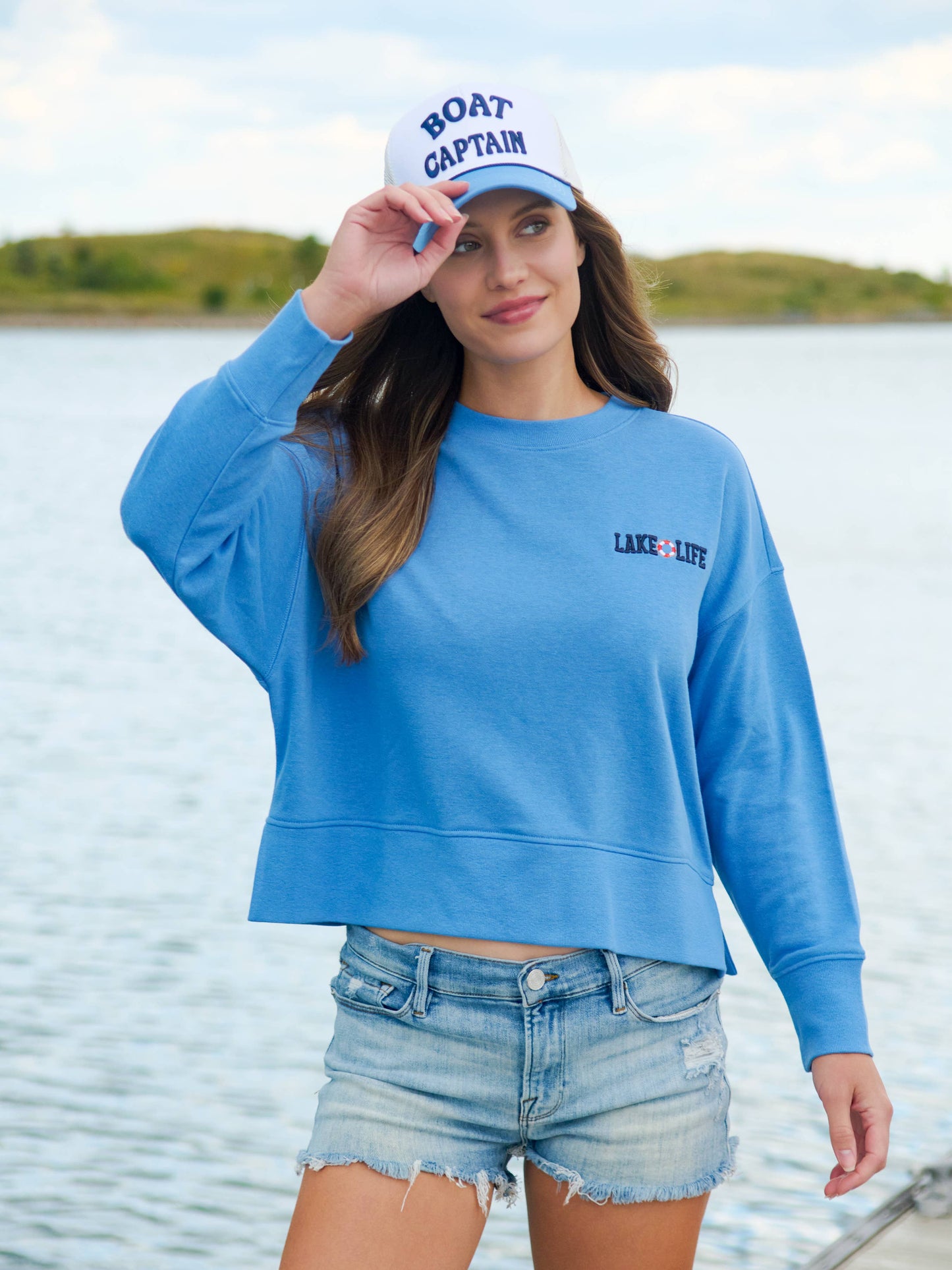 "BOAT DOCKS AND FLIP FLOPS" SWEATSHIRTS