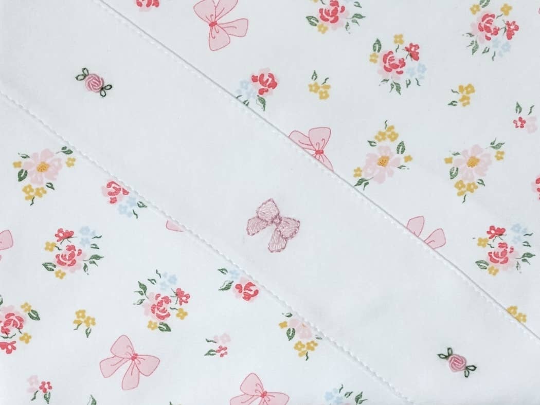 Bows and flowers blanket