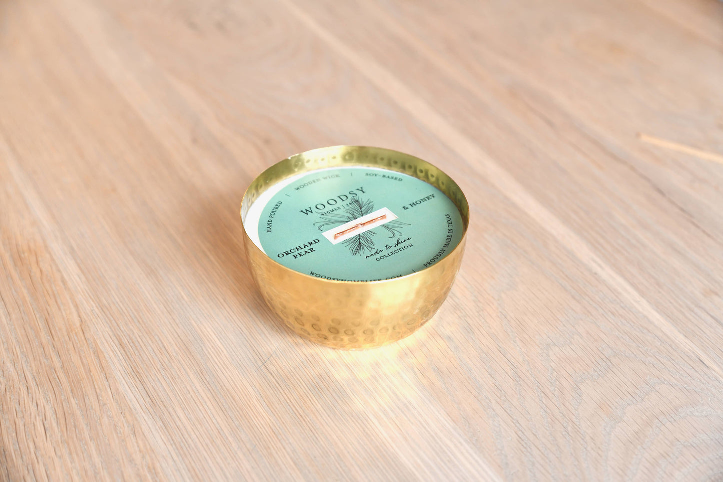 Spring Collection-Solid Brass 14oz Pure Soy Candle