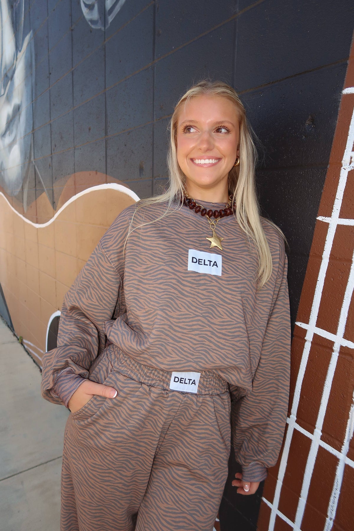 Delta Tiger Mockneck and Pant Set