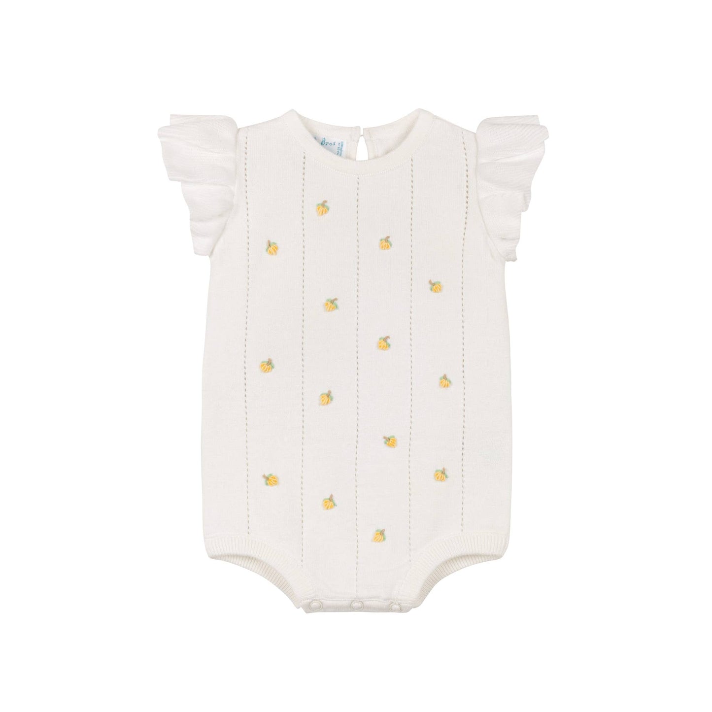 Girls Lemon Knit Romper