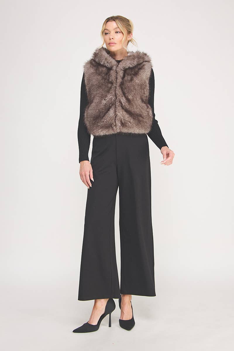 Faux Fur Hoodie