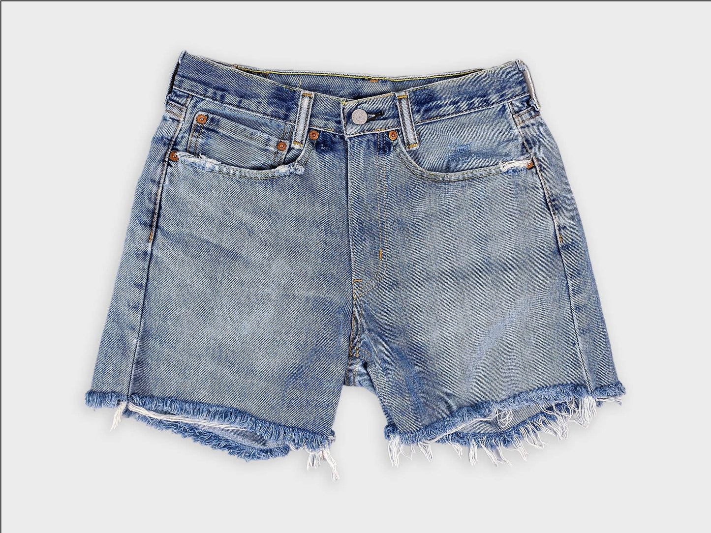 Mid-Rise Upcycled Denim OG Shorts - Original