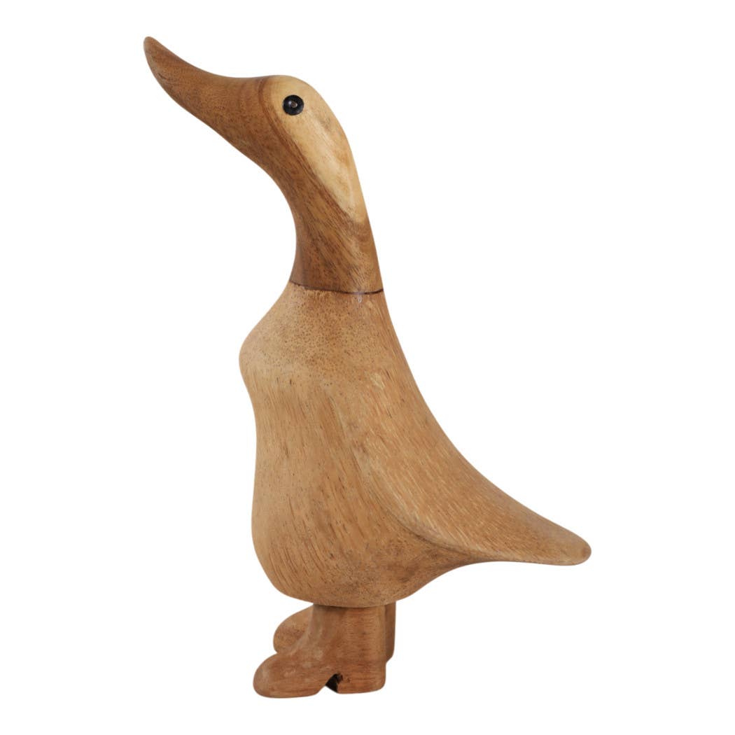 Decorative Figurine - Brown Wood Duck in Boots, 9 in.