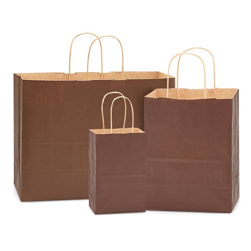 Recycled Kraft Color Paper Retail Shopping Bags