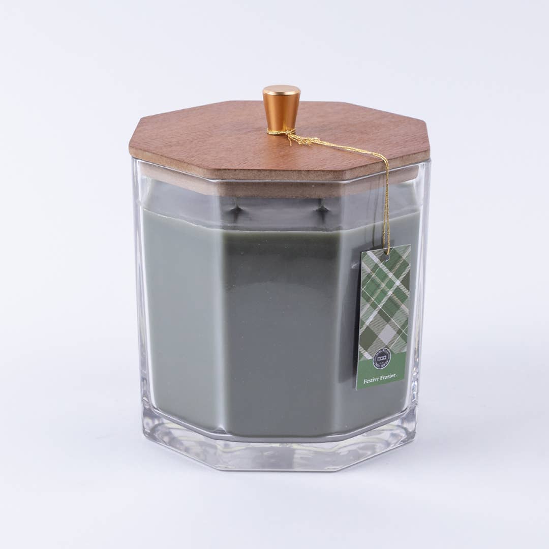 Festive Frasier Holiday Large Decorative Candle | Christmas