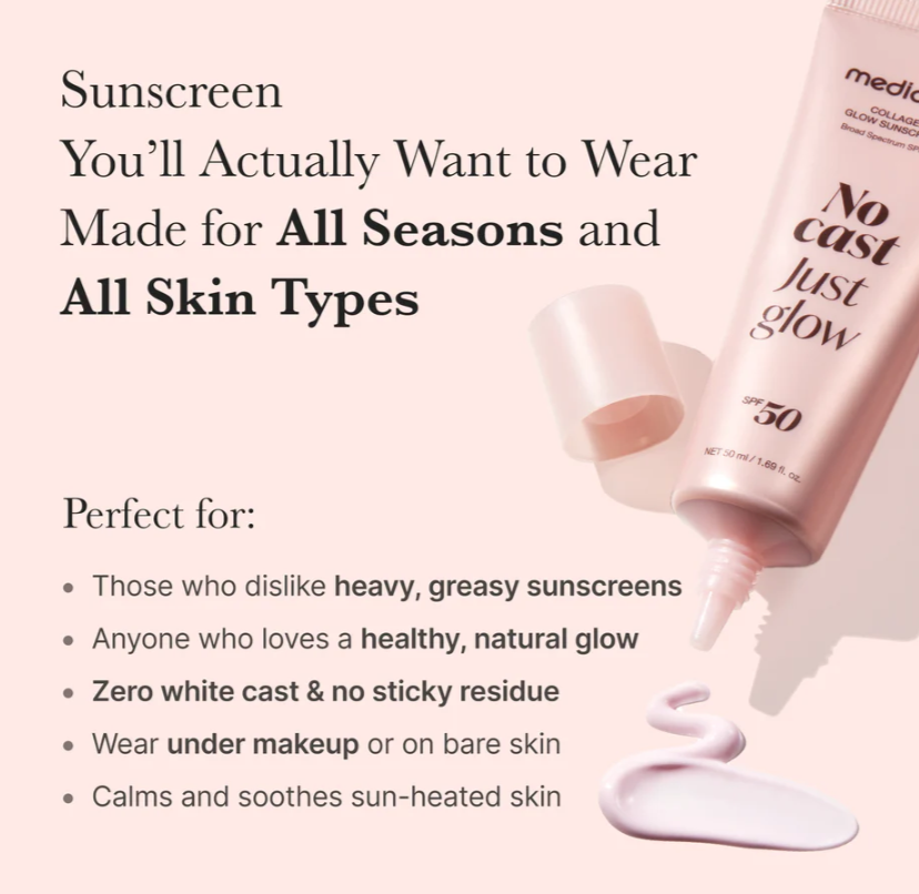 MEDICUBE No Cast Just Glow Collagen Sunscreen SPF 50