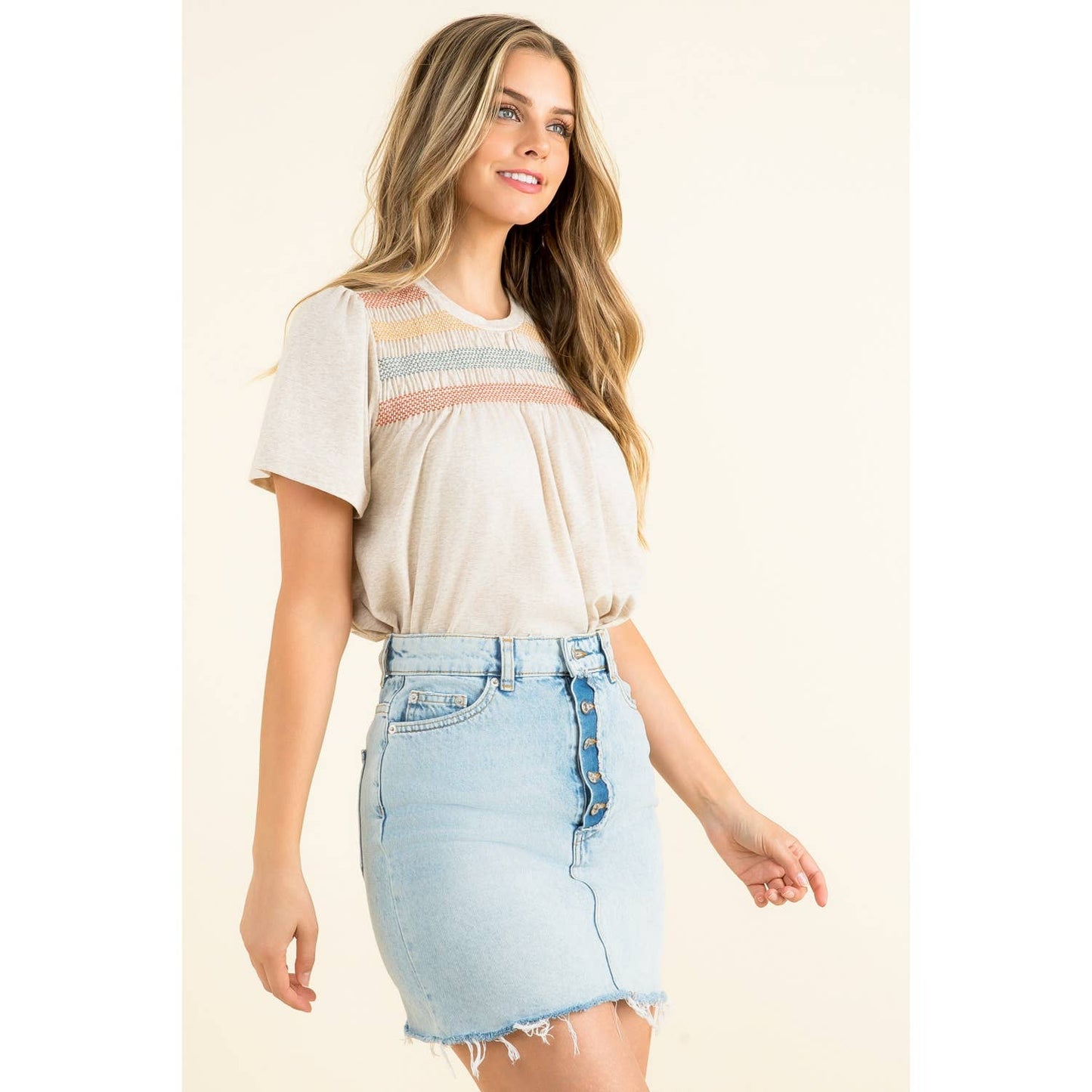 Short Sleeve Knit Top