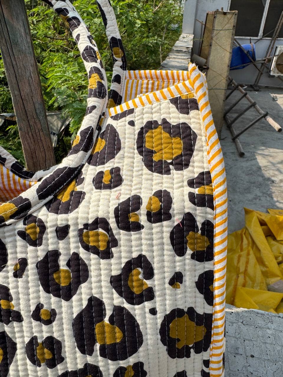 Cotton Quilted Bag Market Shopping Bag Travel Bag Tote Bags