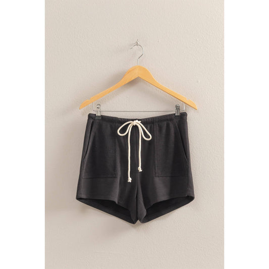 Comfy Mid-Waist Drawstring Shorts