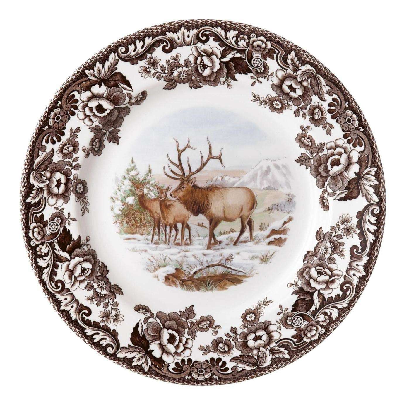 Spode Woodland Winter Scenes Dinner Plate (Elk)