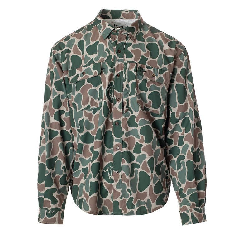 Roost L/S Camo Button Down (RW-170)