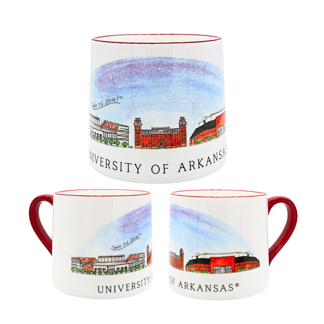 Arkansas Skyline Ceramic Mug