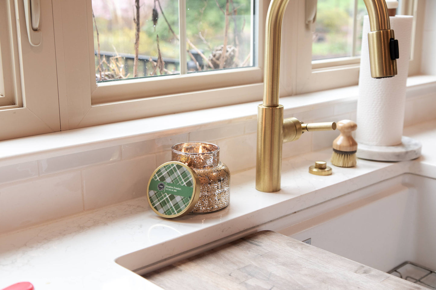 Festive Frasier Mercury Jar Candle