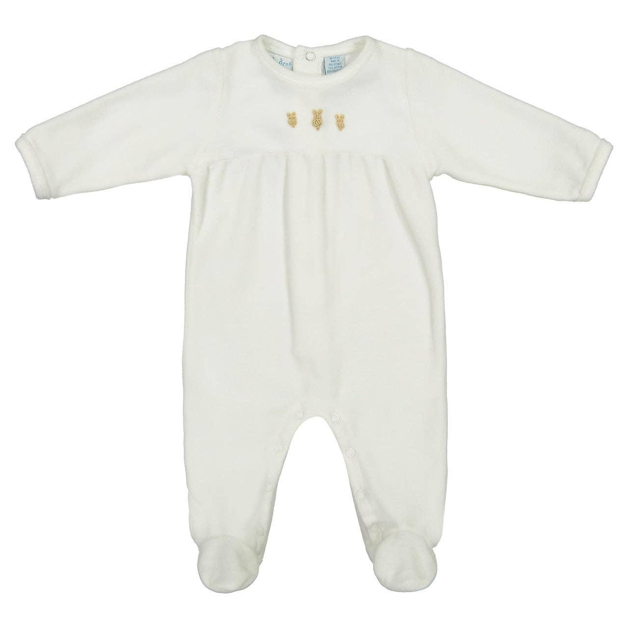 Baby Boys & Girls Velour Bunny Romper