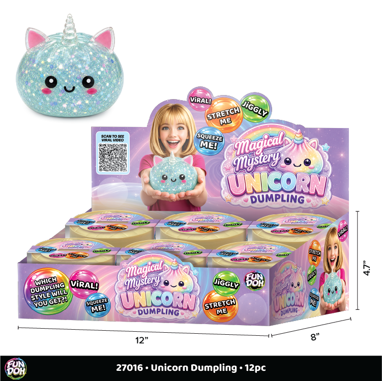 Fun Doh Unicorn Mystery Dumpling Squishy Toy