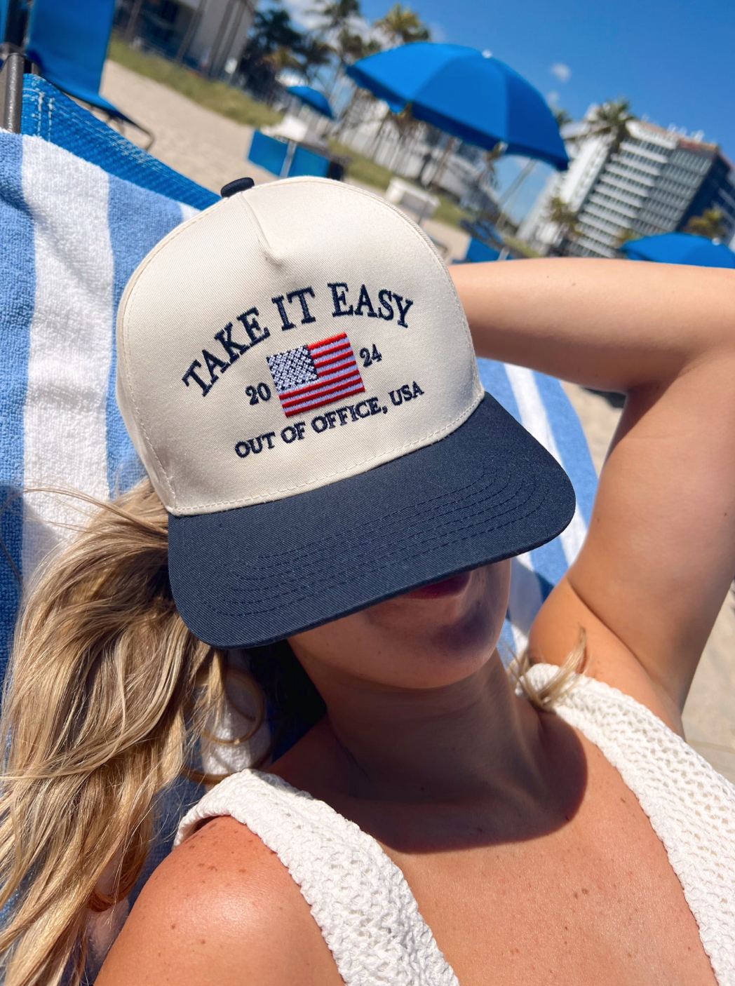 Take It Easy Vintage Trucker Hat