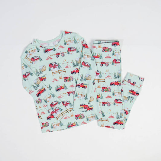 Holiday Bamboo Christmas on the Far Toddler Pajama