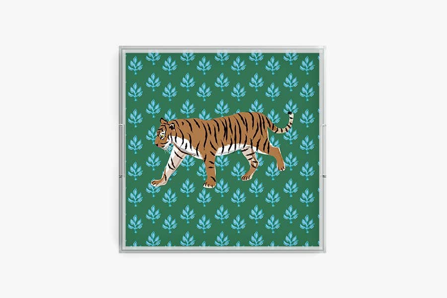 Flora Tiger Acrylic Tray