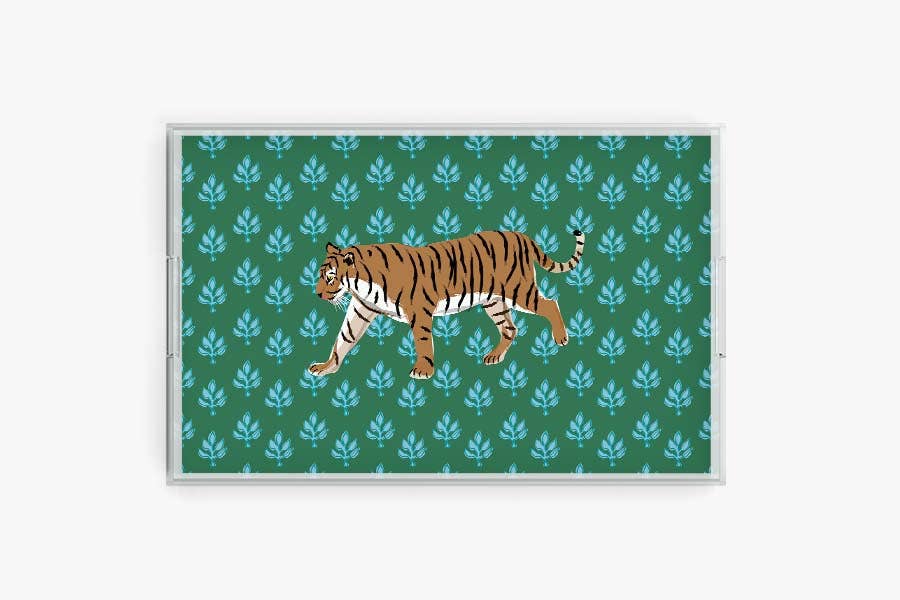 Flora Tiger Acrylic Tray