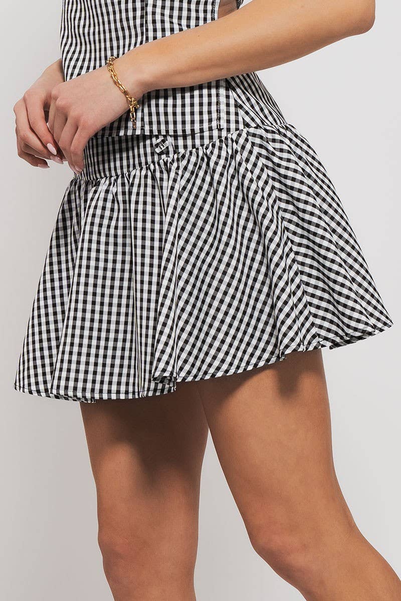 Countryside Comfort Lined Mini Skirt
