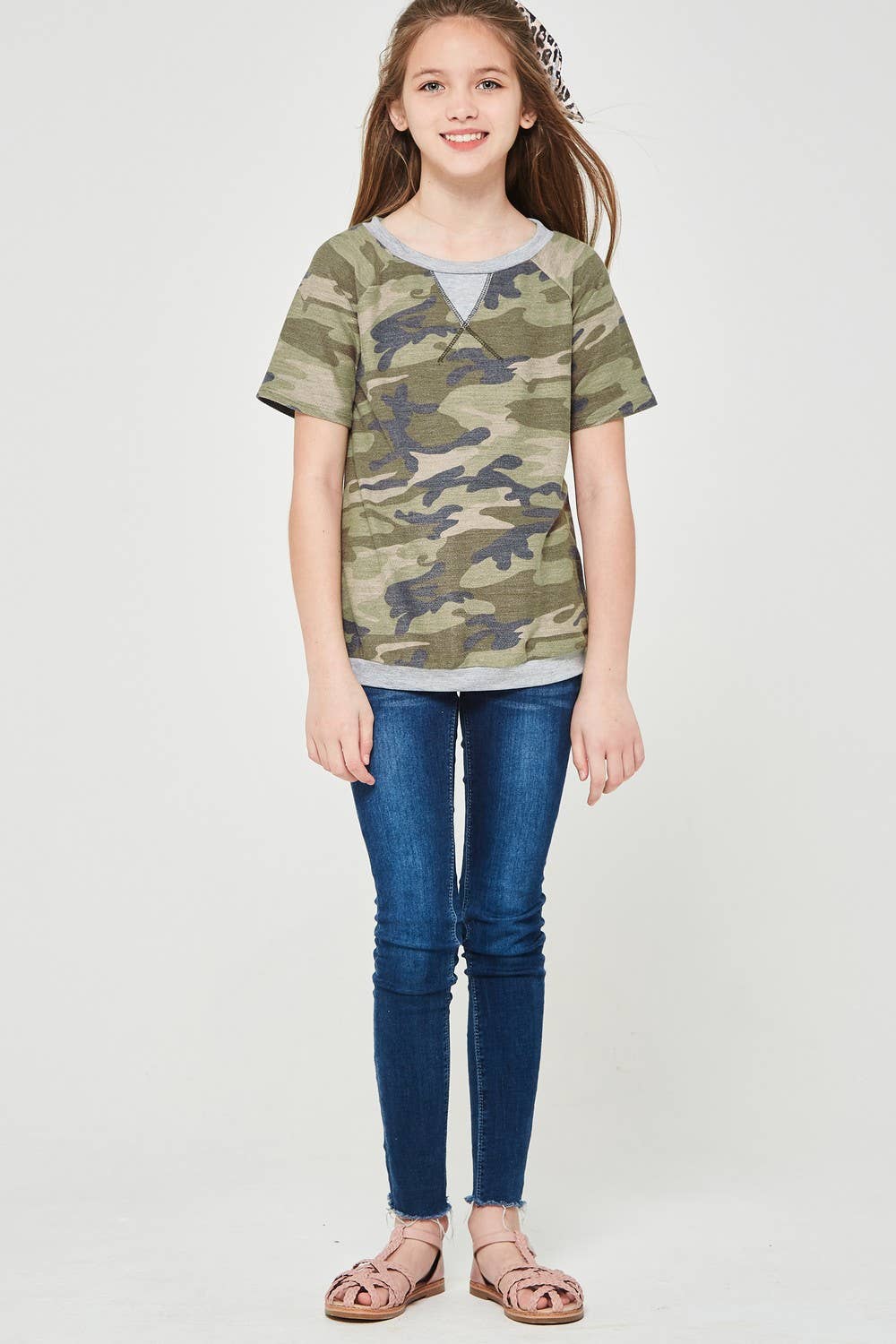 Camouflage Sweatshirt Top